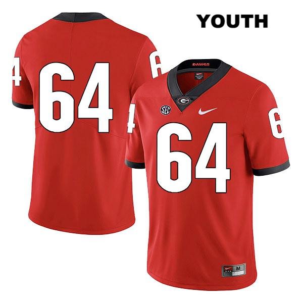 Georgia Bulldogs Youth David Vann #64 NCAA No Name Legend Authentic Red Nike Stitched College Football Jersey EPK5556ET